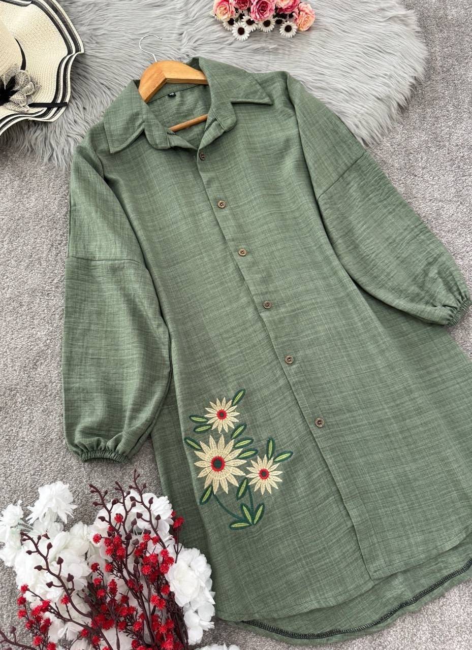 شومیز مانتوی سه گل بابونه 🌼 با رنگبندی و کیفیت عالی✅ والی18066