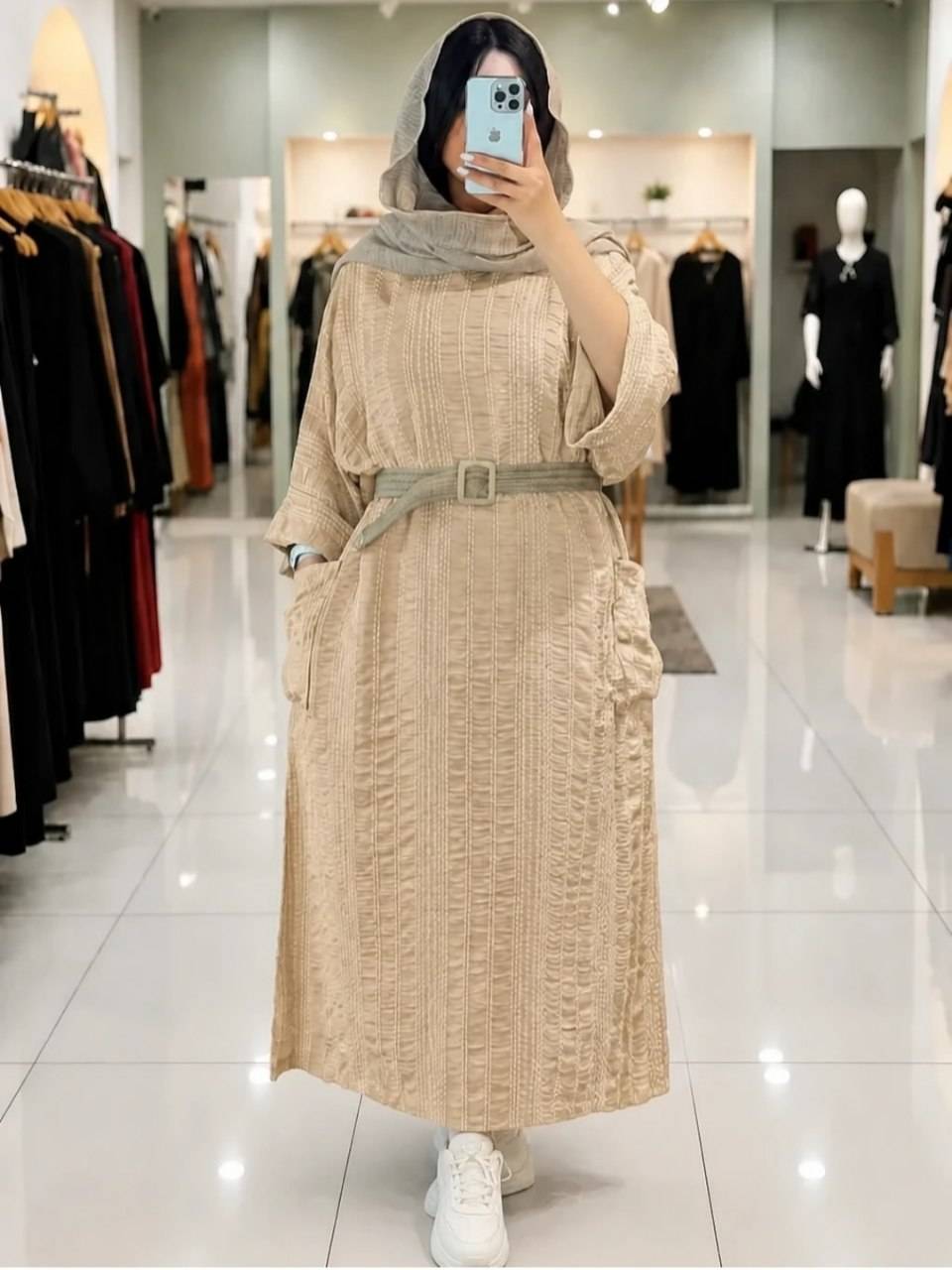 کفتان کوک دوزی تیارا 🌿 با کیفیت عالی ✅ والی21243