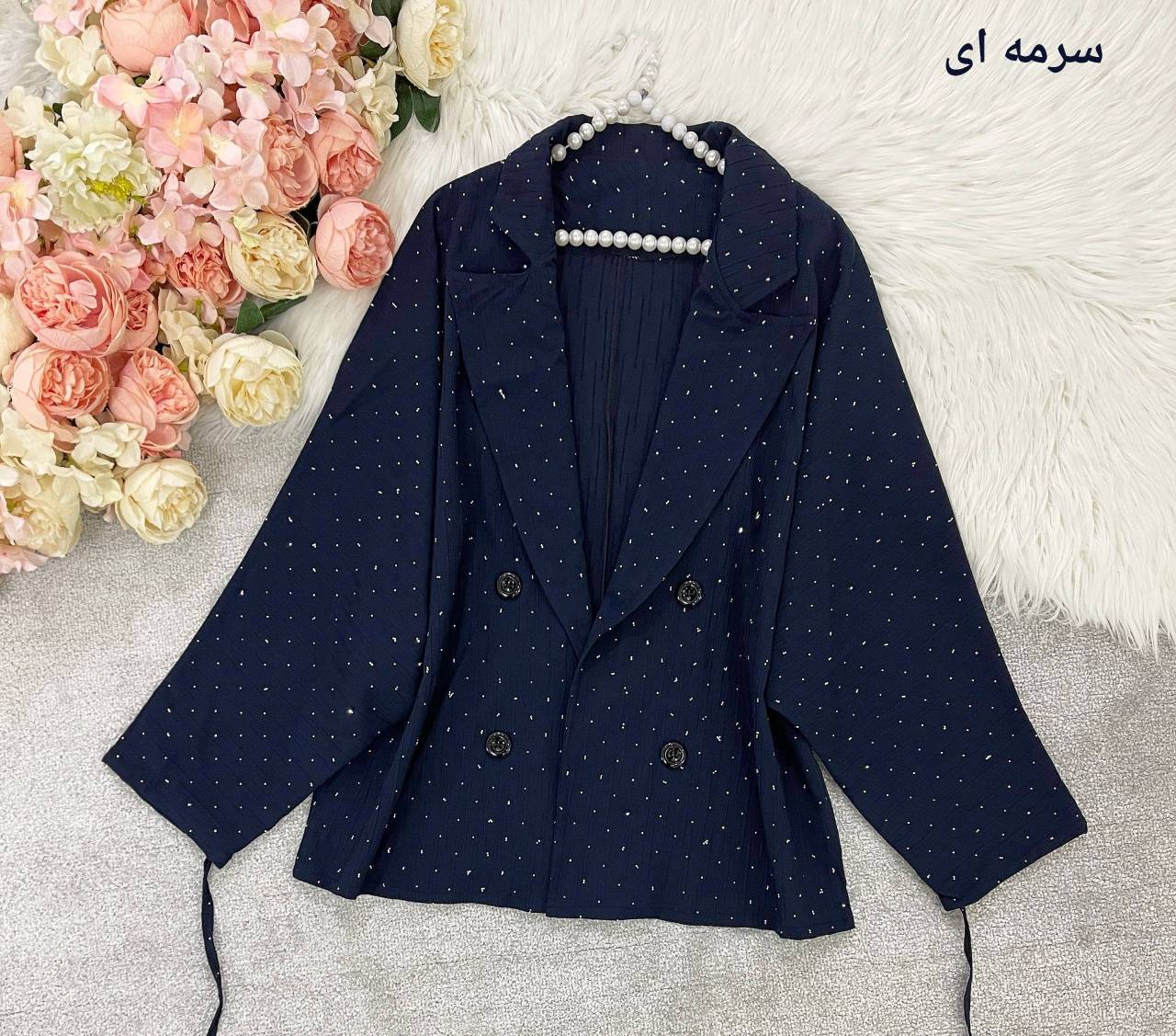 کت پانچ آیوا بارانی فول نگین 🌿 با رنگ بندی و کیفیت عالی ✅تتیس18112