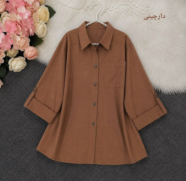 شومیز باکسی لینن درجه یک2367 🌿با کیفیت عالی ✅ تتیس22465