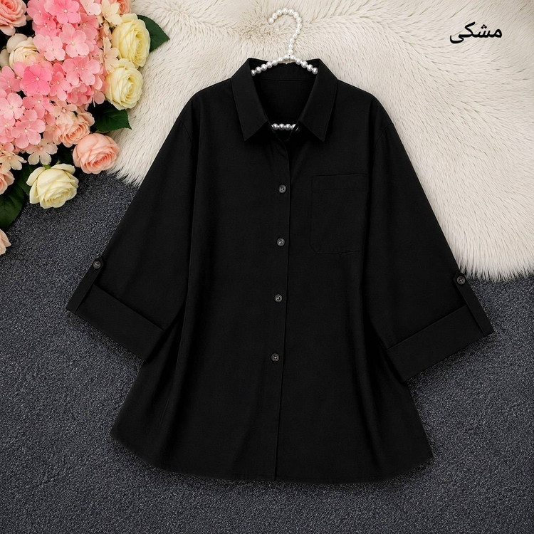 شومیز باکسی لینن درجه یک2367 🌿با کیفیت عالی ✅ تتیس22465