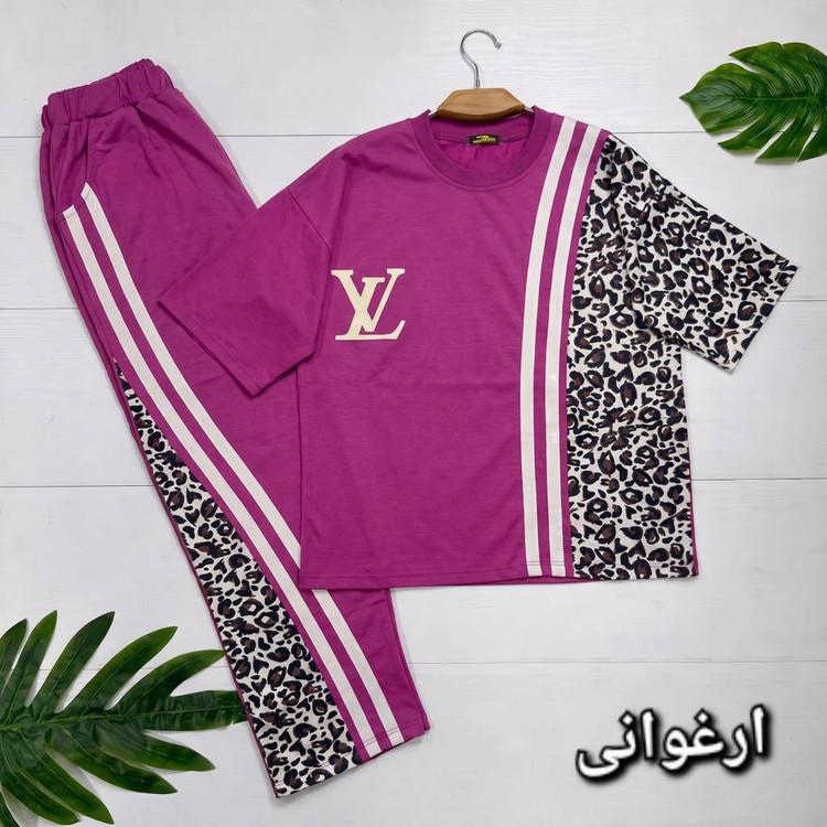 ست تیشرت و شلوار ترانه 🌿 با رنگبندی و کیفیت عالی ✅الیش22514