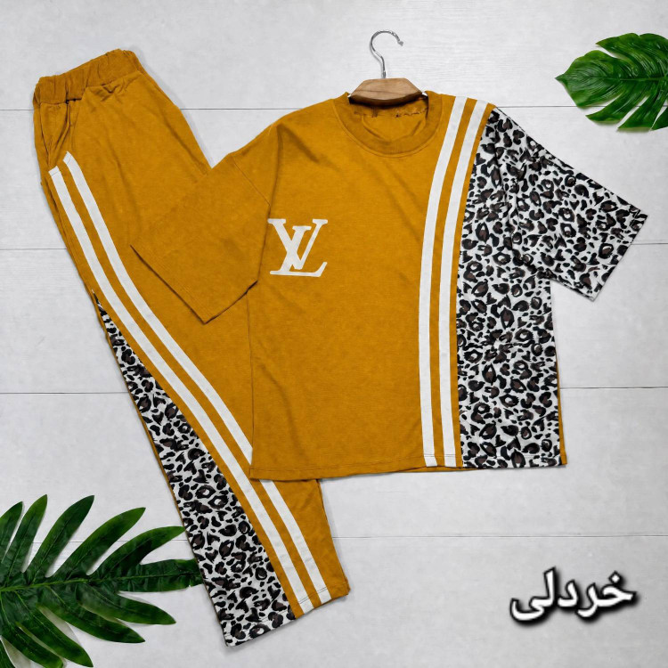 ست تیشرت و شلوار ترانه 🌿 با رنگبندی و کیفیت عالی ✅الیش22514