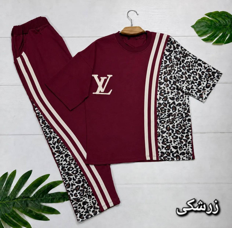 ست تیشرت و شلوار ترانه 🌿 با رنگبندی و کیفیت عالی ✅الیش22514