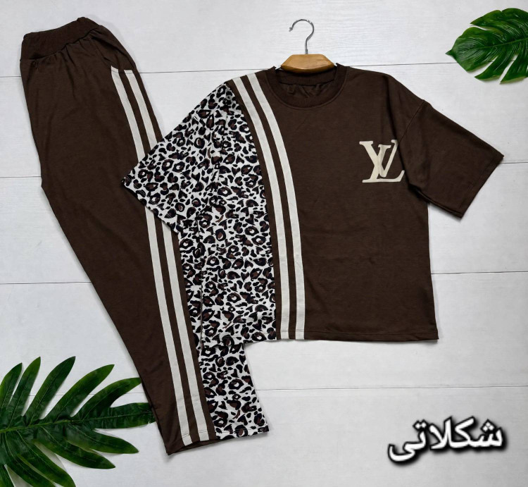 ست تیشرت و شلوار ترانه 🌿 با رنگبندی و کیفیت عالی ✅الیش22514