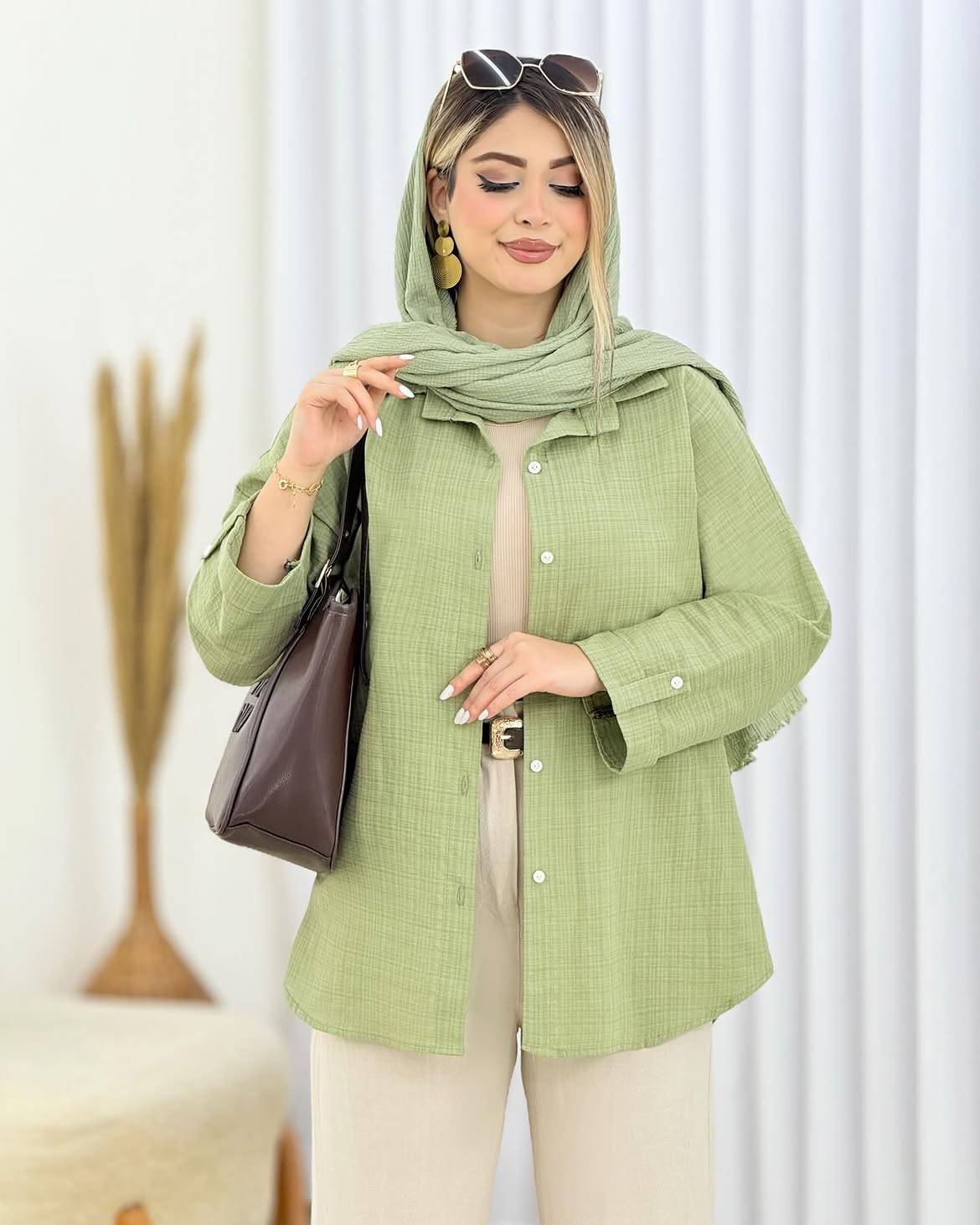 شومیز کادنزا با رنگبندی و کیفیت عالی😍♥️✨کد 18161 طاها