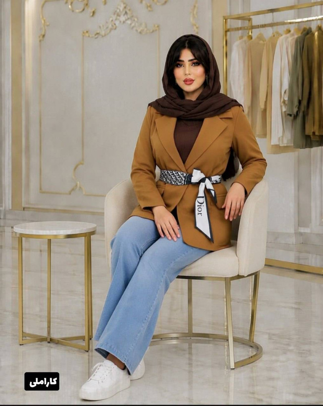 کت کمربندار dior در رنگبندی😍✅🤍کد 12505 ناز