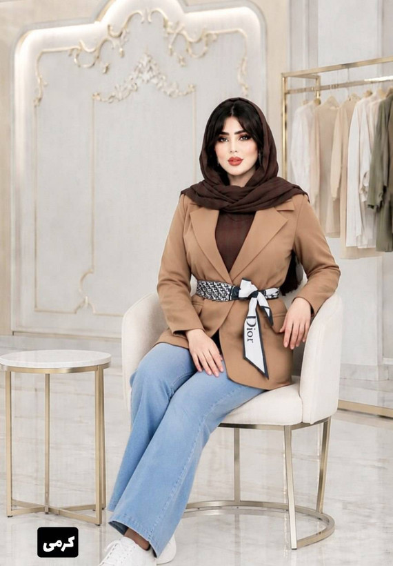کت کمربندار dior در رنگبندی😍✅🤍کد 12505 ناز