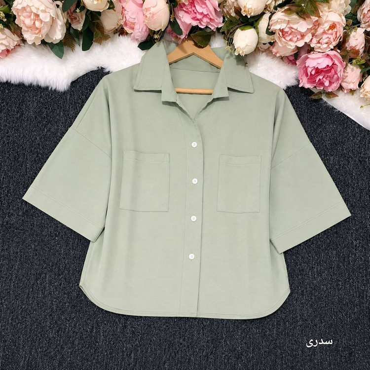 شومیز مانتویی ترانه با کیفیت پارچه عالی😍♥کد 22635 آرات
