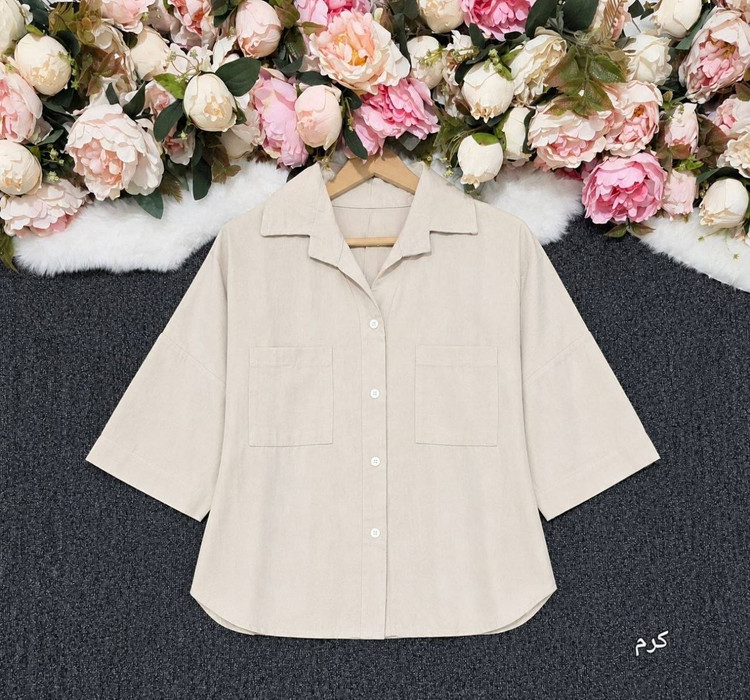 شومیز مانتویی ترانه با کیفیت پارچه عالی😍♥کد 22635 آرات