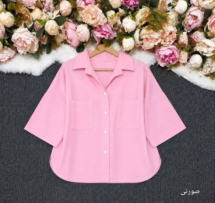 شومیز مانتویی ترانه با کیفیت پارچه عالی😍♥کد 22635 آرات