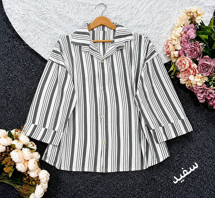 شومیز مانتویی سوگند با جنس مراکشی عالی😍♥کد 23233 باران