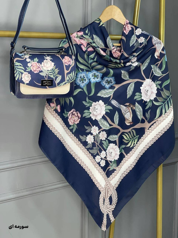 ست کیف و روسری گلاره ❤️🎀کد22505 ماه