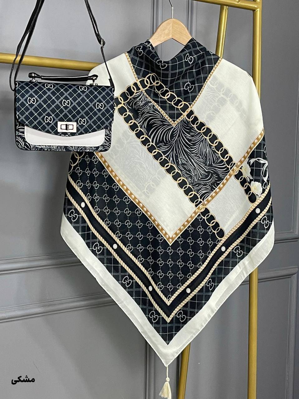 ست کیف و روسری گوچی پاپیون 🎀❤️کد 22570 ماه