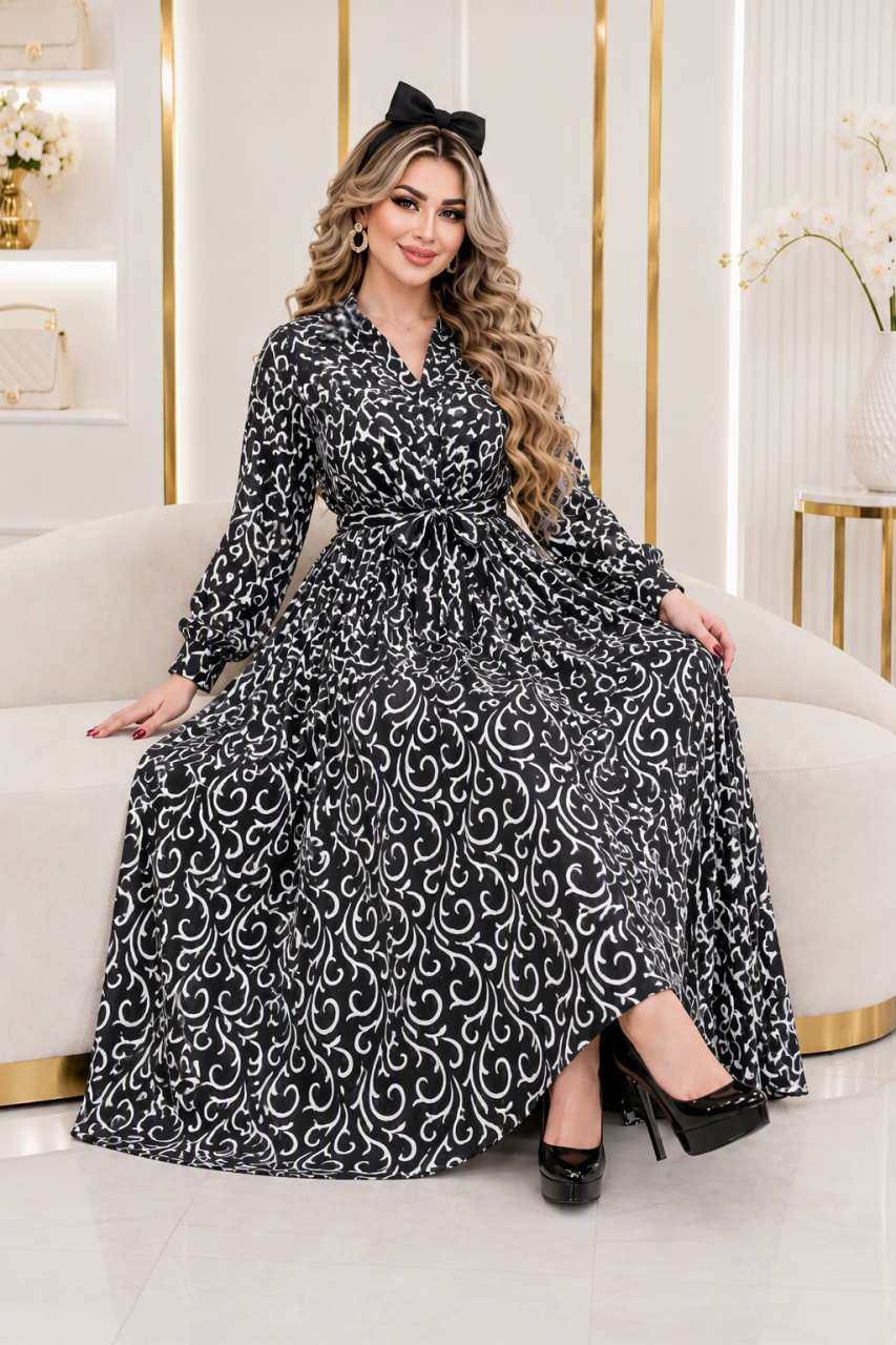 پیراهن حریر لمه دار شاخه 🎀🫀کد23245 کلار