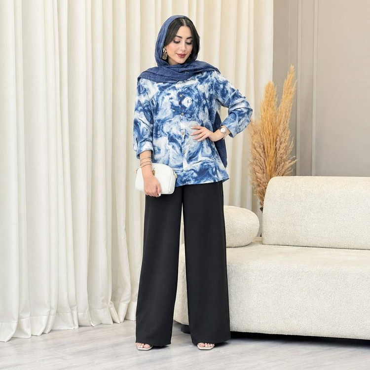 ست مانتو و شلوار شبنم⚡ با رنگ بندی و کیفیت عالی ✅ والی22926