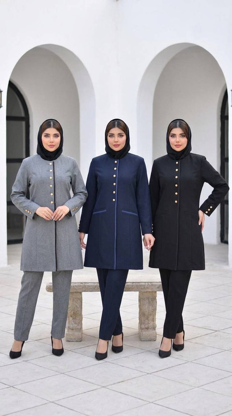 ست مانتو و شلوار اداری مغزی دوزی ⚡ با کیفیت عالی ✅ ارغوان100936