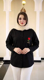 شومیز مانتویی رز ۲۴۱ لنین وارداتی ترک درجه یک در رنگبندی 😍 😍 کد ۱۴۰۷۶ لیدی