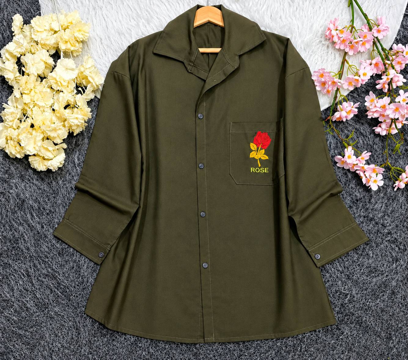 شومیز مانتویی رز ۲۴۱ لنین وارداتی ترک درجه یک در رنگبندی 😍 😍 کد ۱۴۰۷۶ لیدی