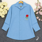 شومیز مانتویی رز ۲۴۱ لنین وارداتی ترک درجه یک در رنگبندی 😍 😍 کد ۱۴۰۷۶ لیدی