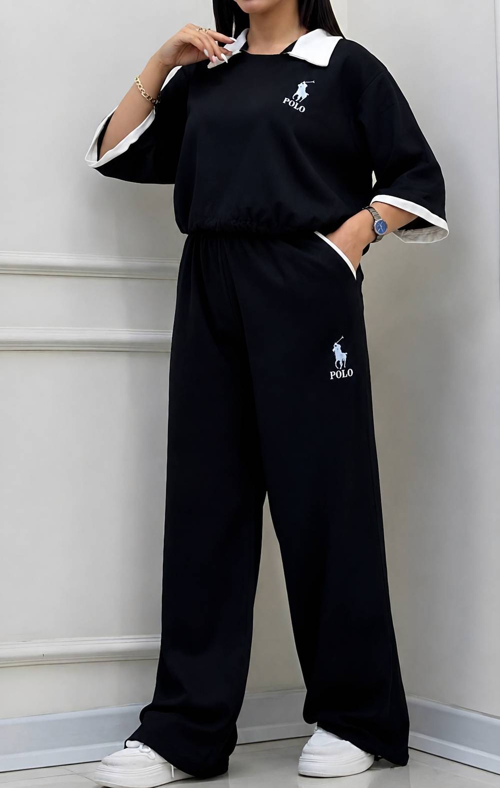 ست تیشرت شلوار polo 🎀🫀کد758 آدراپانا