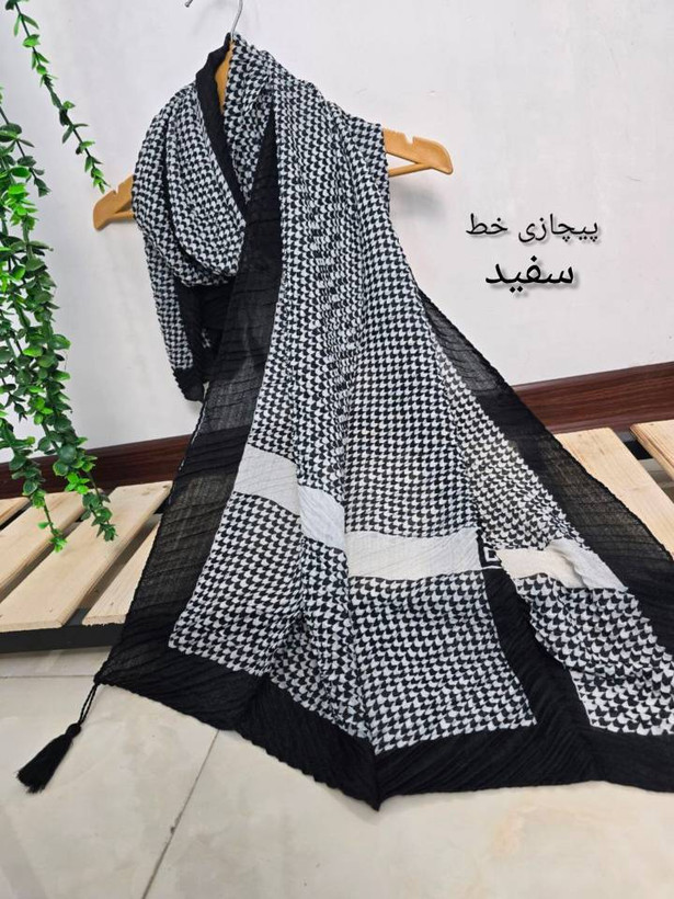 شال کالکشن بهار پلیسه ژاکارد در رنگبندی 😍😍کد۶۴۸۶ ستشو
