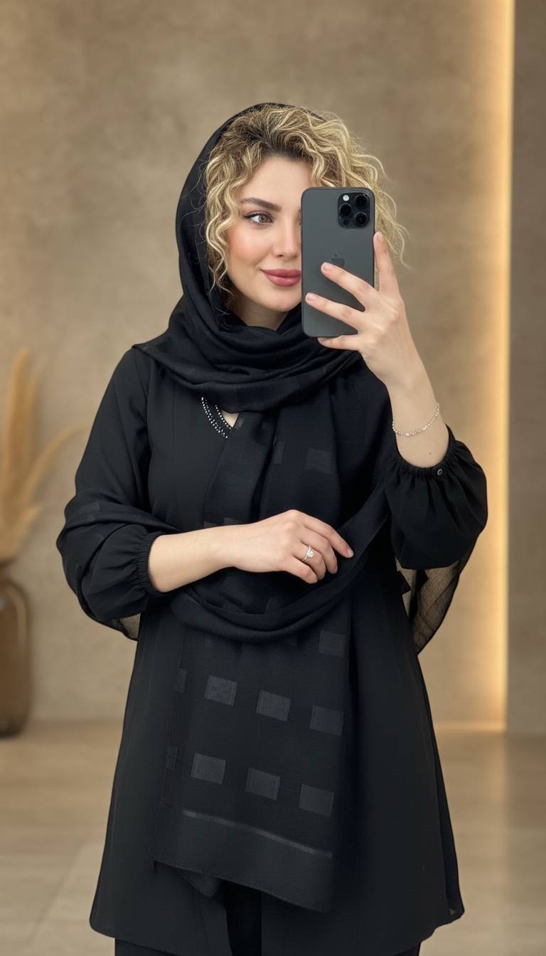 شاله طرح شیشه ای ژاکارد دور شیشه ای در رنگ بندی 🌈 🌈 کد ۷۳۵۵ ستشو