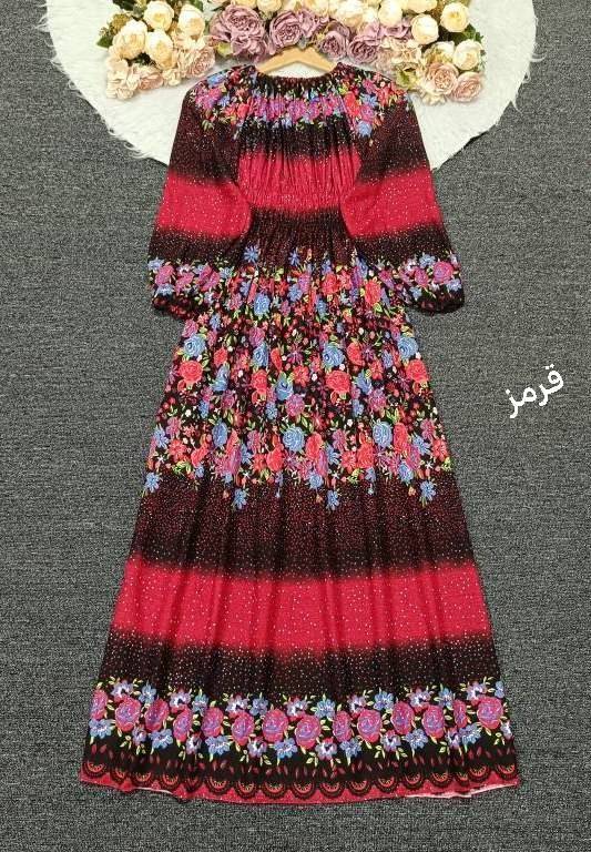 پیراهن بلند نخی ۳۱۶ نخی درجه یک در رنگبندی 😍 😍 کد ۲۳۳۱۲ لیدی