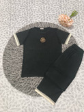 ست تیشرت شلوار توخونگی گیپور گلدوزی رز در رنگبندی 🎀🎀کد۱۳۳۲۸ دلتا