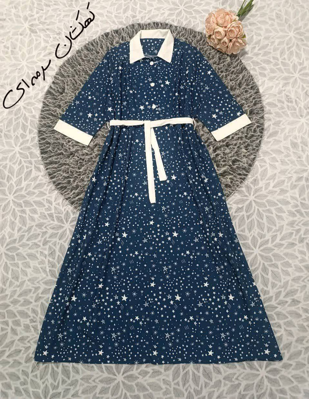 پیراهن یقه سفید سوپر سافت با لطافت بالا در رنگبندی 🎀 🎀 کد ۲۳۳۰۴ دلتا