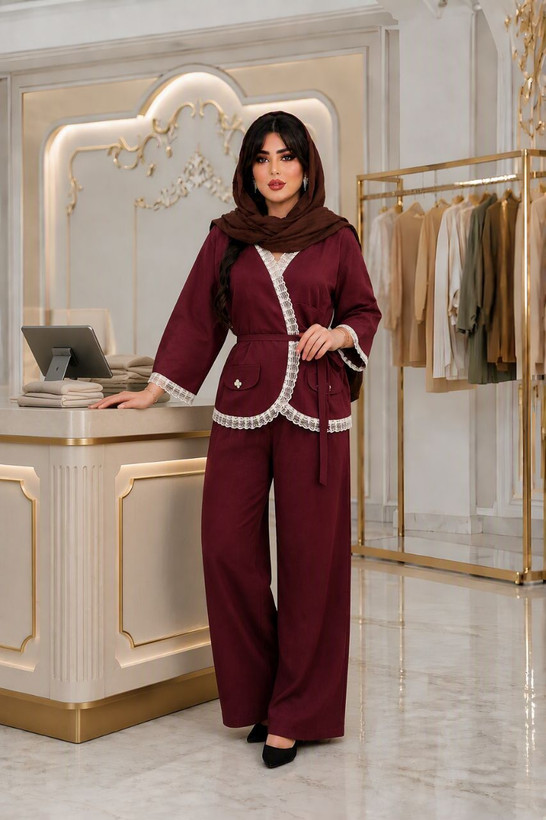 ست مانتو شلوار فاطمه با رنگبندی و جنس مازراتی😍🌹❤کد 23374 ناز