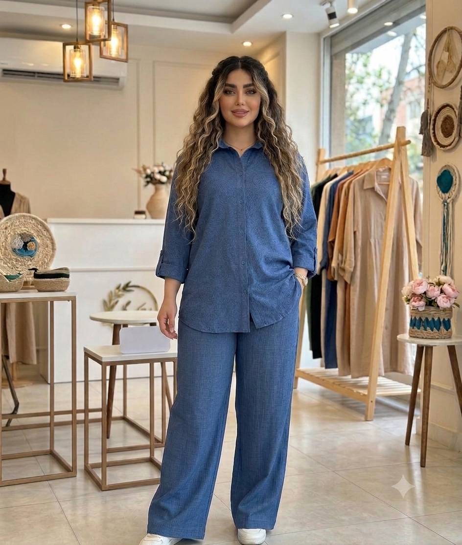 ست مانتو شلوار ساده با کیفیت عالی😍✅❤کد 22770 آرات