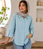 شومیز عروسکی لنین راه راه در رنگبندی 🤩🤩 کد ۲۳۳۶۳ فاروین