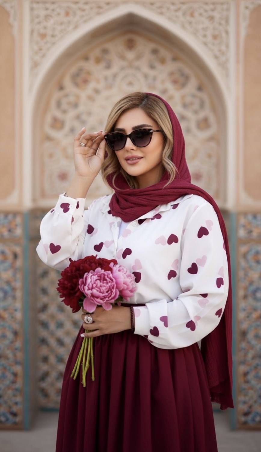 سه تیکه قلبی در رنگ بندی 🌈 🌈 کد ۲۰۹۳۱ راشین