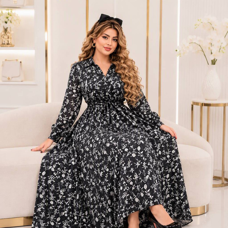 پیراهن حریر لمه دار شانی ❤️🎀کد23373 کلار