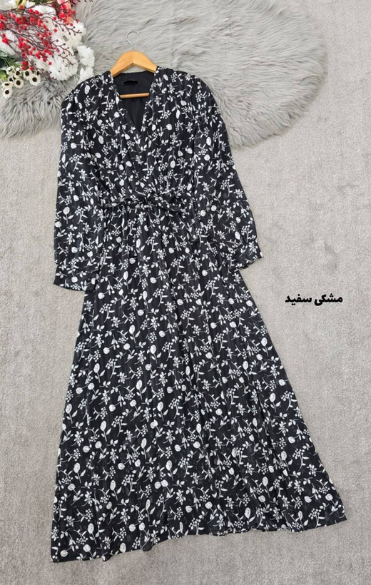 پیراهن حریر لمه دار شانی ❤️🎀کد23373 کلار