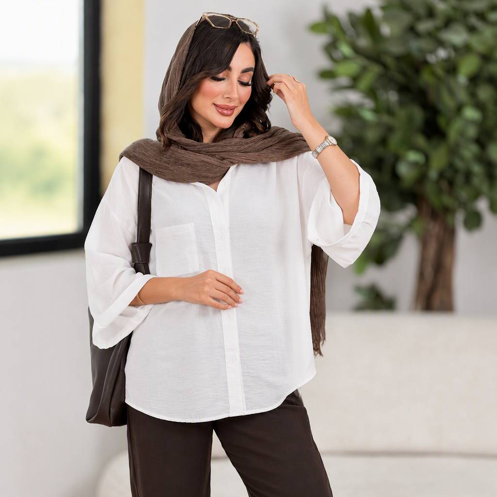 شومیز مانتویی سارا 🌹🫀کد 22415 کلار