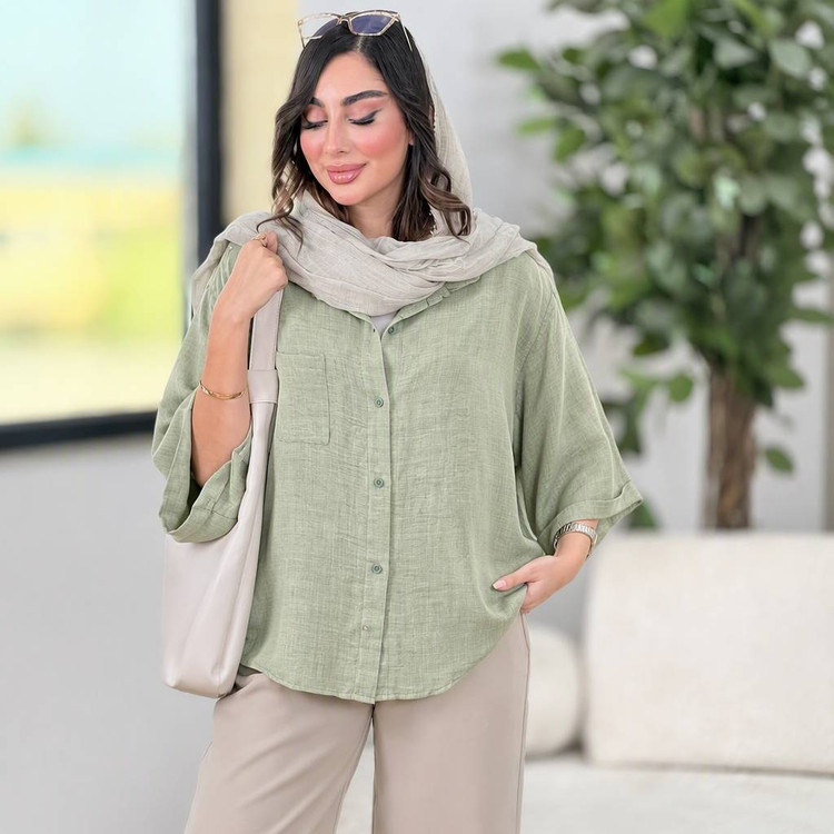 شومیز مانتویی سارا 🌹🫀کد 22415 کلار