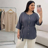 شومیز مانتویی در رنگ بندی زیبا و شیک 🫀🌹شهرزاد