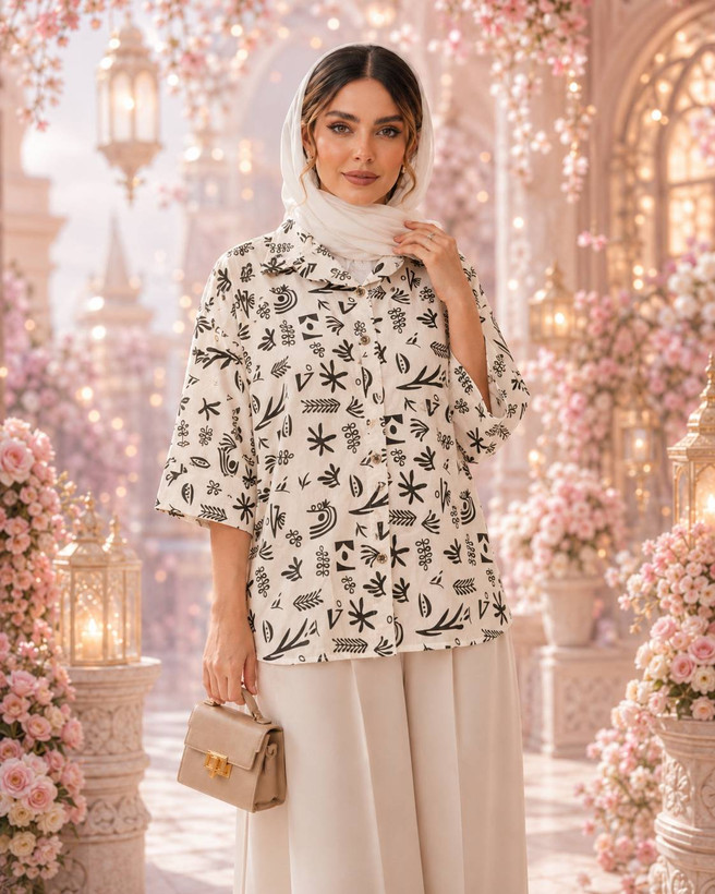 مانتو طرح دار لنین با جنس عالی😎✅♥کد 23430 باران