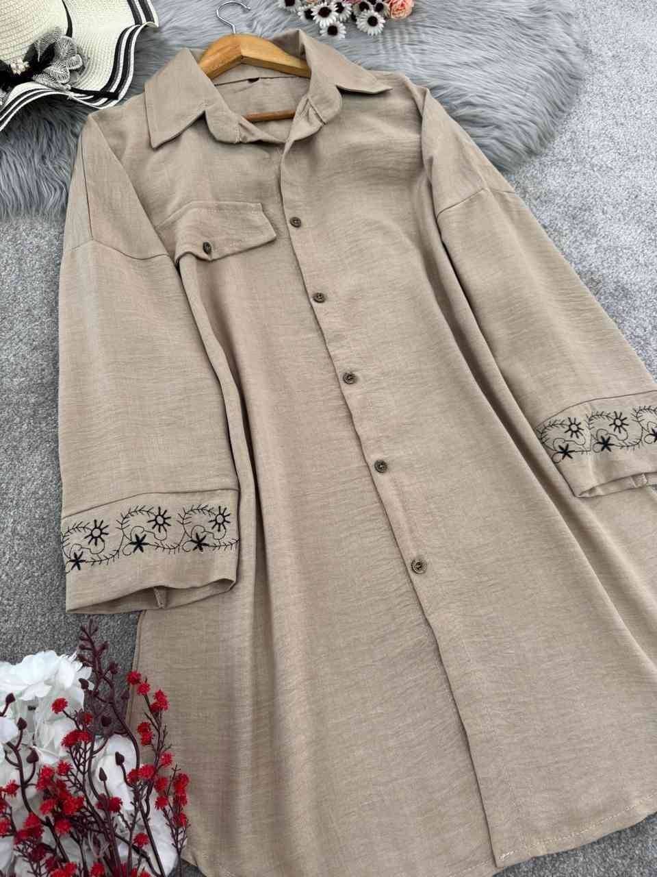 مانتو مچ گلدوزی سانیا🌿با رنگ بندی و کیفیت عالی ✅ والی21229
