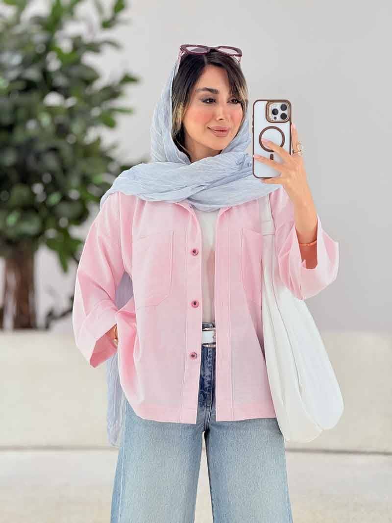 مانتو دو جیب وانیا 🌿 با رنگ بندی و کیفیت عالی ✅ساری23468