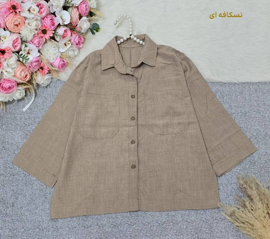 مانتو دو جیب وانیا 🌿 با رنگ بندی و کیفیت عالی ✅ساری23468