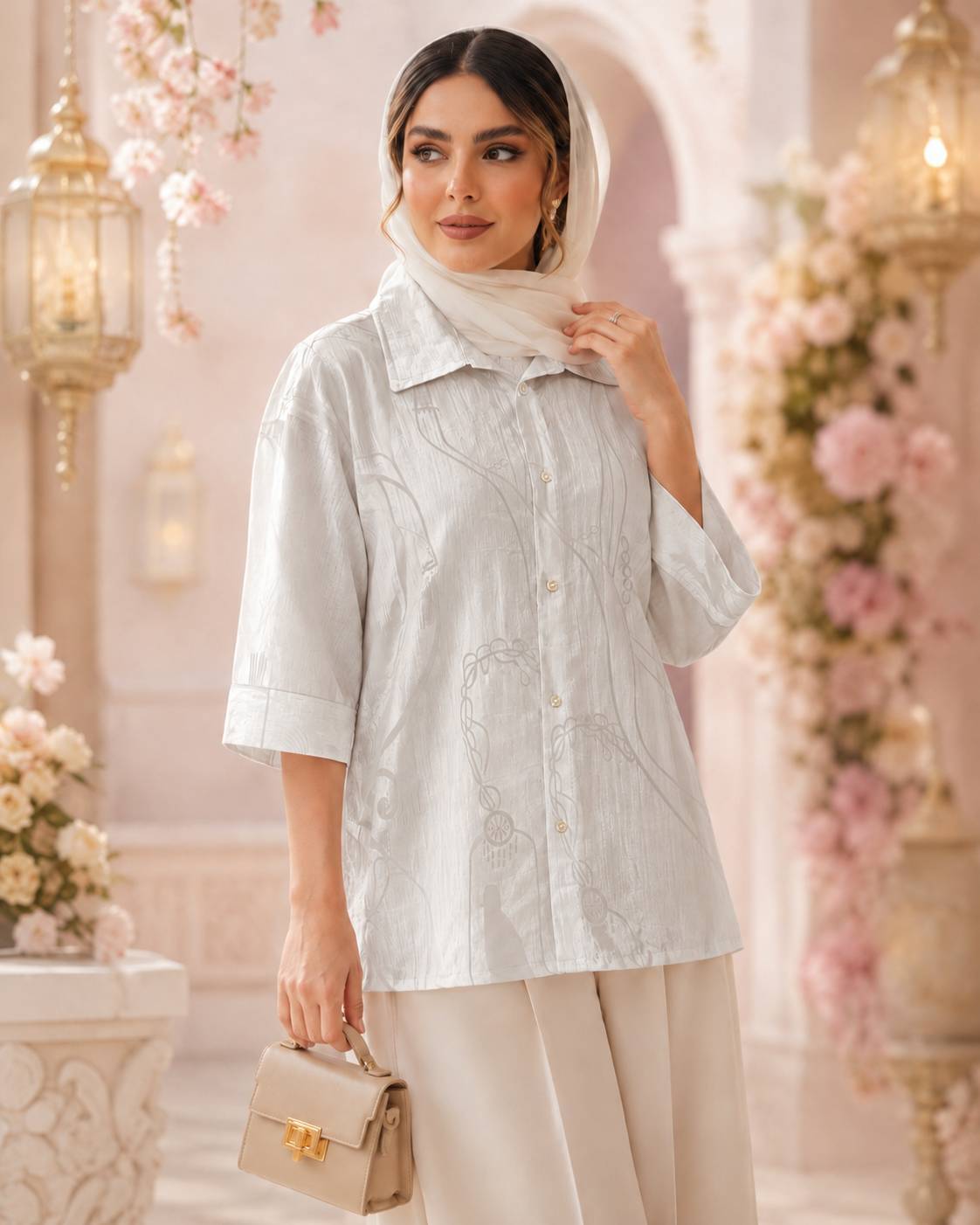 شومیز مانتو کریستال691🌿با رنگ بندی و کیفیت عالی ✅ تارا. 76082