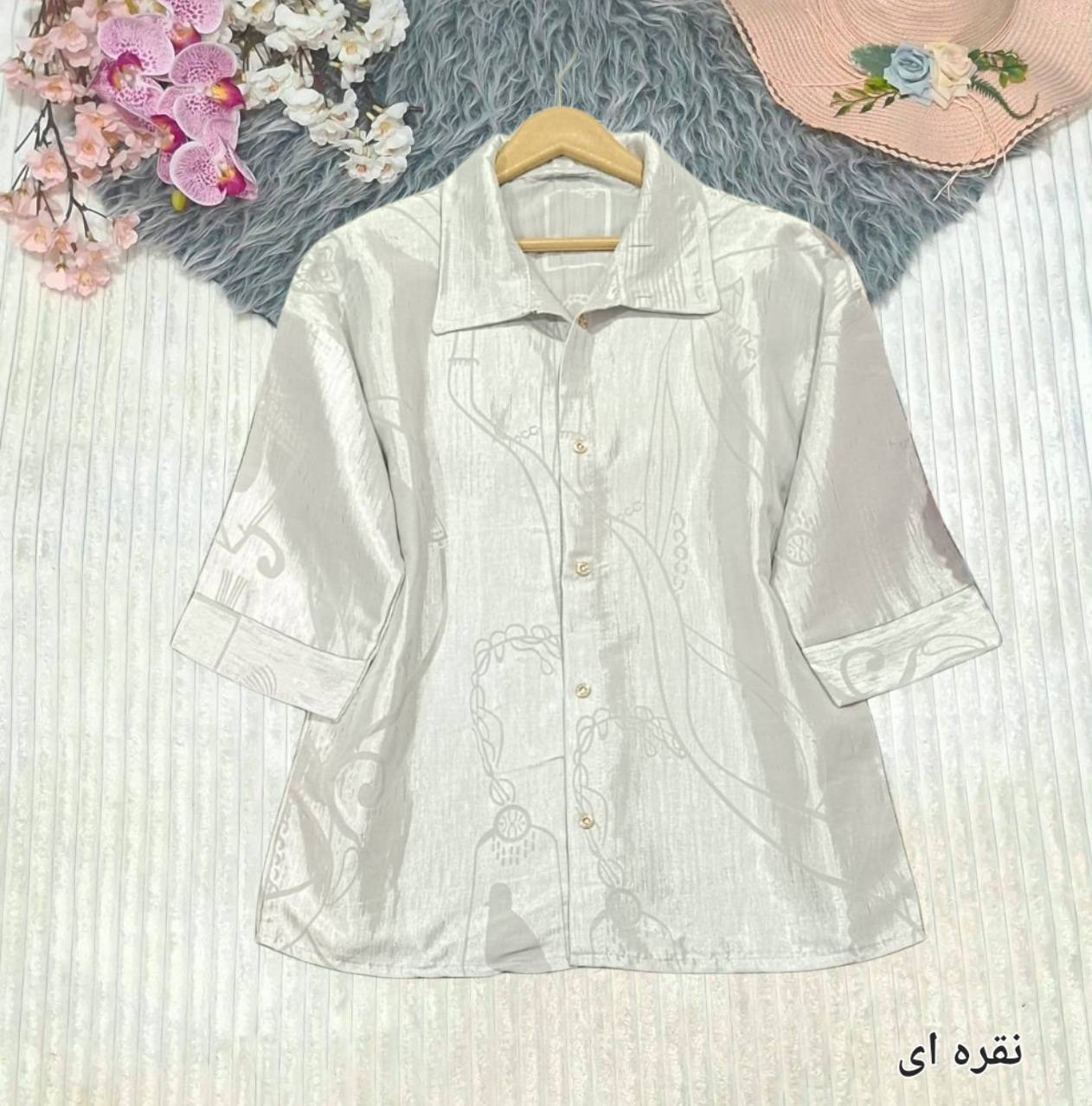 شومیز مانتو کریستال691🌿با رنگ بندی و کیفیت عالی ✅ تارا. 76082