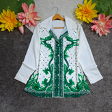 شومیز طرحدار الیزه 🌿 با رنگ بندی و کیفیت عالی ✅ بی بی 1119
