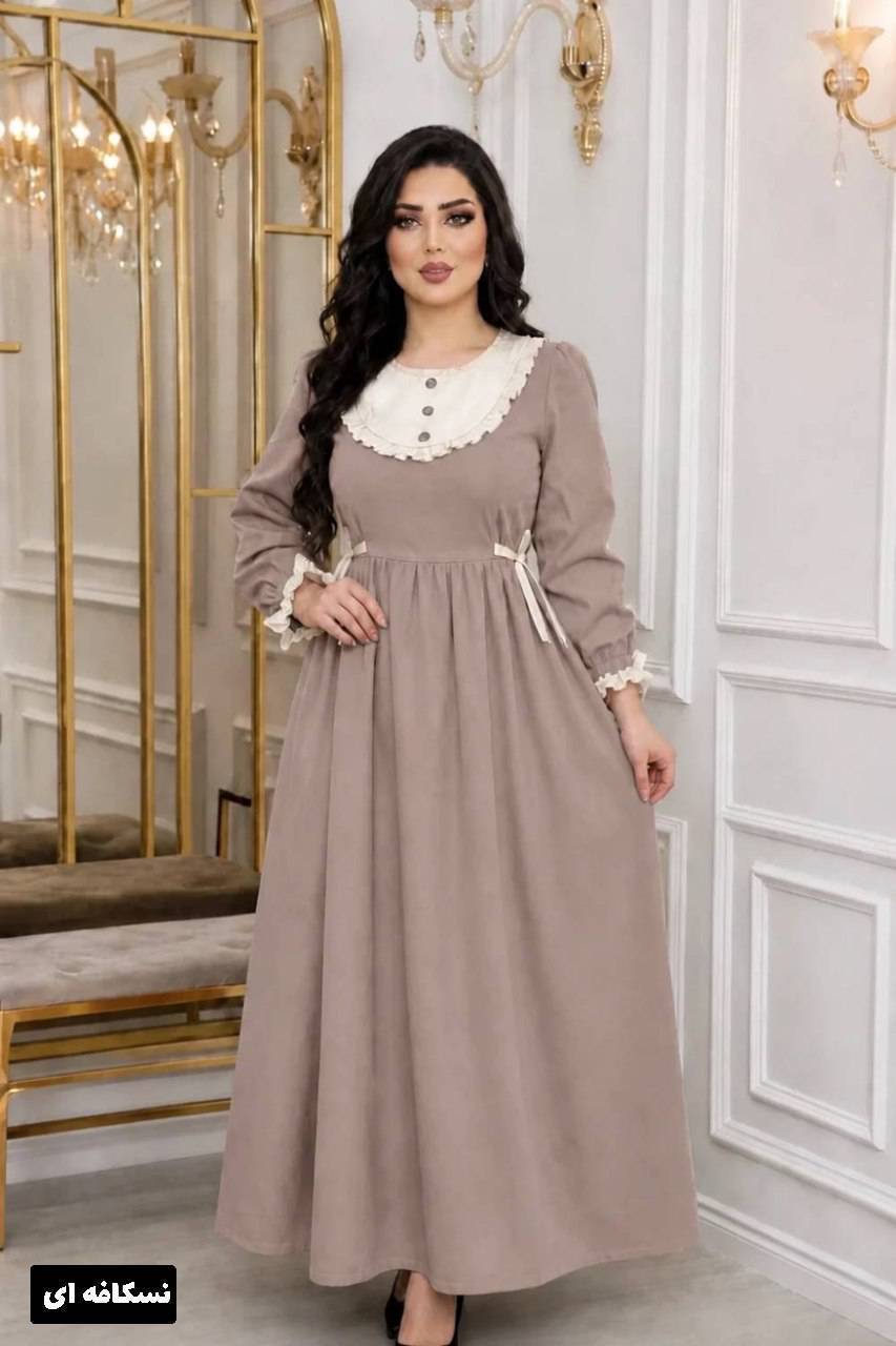 پیراهن عروسکی دنیز جنس مازراتی😎✅کد 21570 ناز