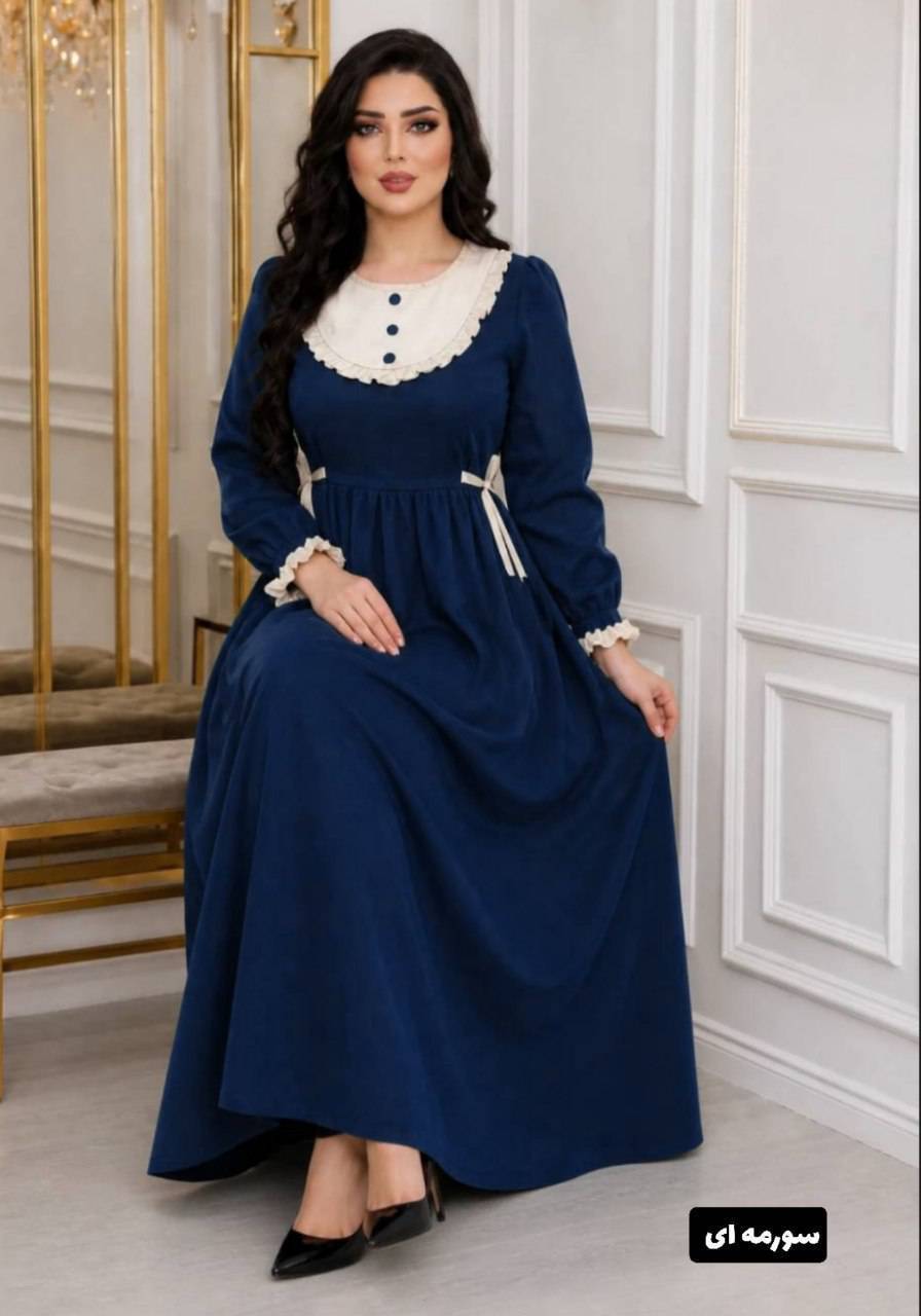 پیراهن عروسکی دنیز جنس مازراتی😎✅کد 21570 ناز