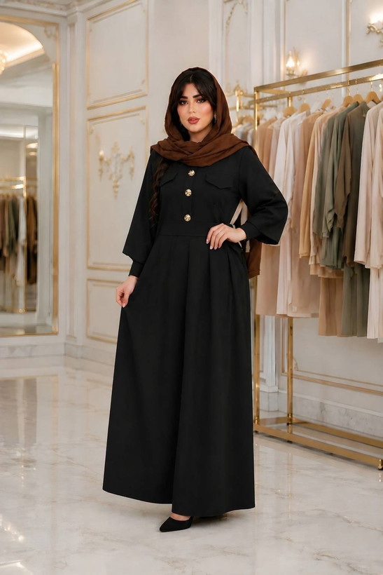 پیراهن بلند ساره دکمه دار😍♥✨کد 15829 ناز