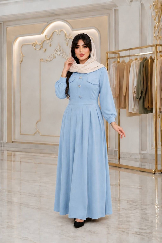 پیراهن بلند ساره دکمه دار😍♥✨کد 15829 ناز